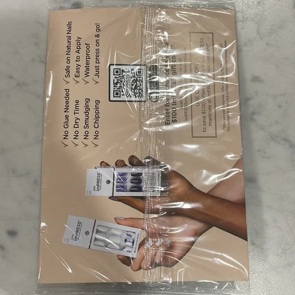 NEW imPRESS Press-On Manicure 30 Nails Including 6 Accents No Glue Needed - Picture 4 of 4